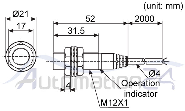 سنسور القایی آتونیکس PRD12-4DP سنسور القایی آتونیکس PRD12-4DP - فروشگاه اتوماسیون 24